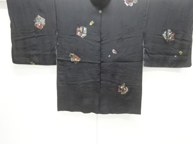 Taisho-roman One-pattern Haori with abstract floral pattern